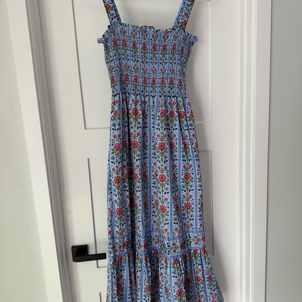 Hill House Blue Floral Maxi Dress